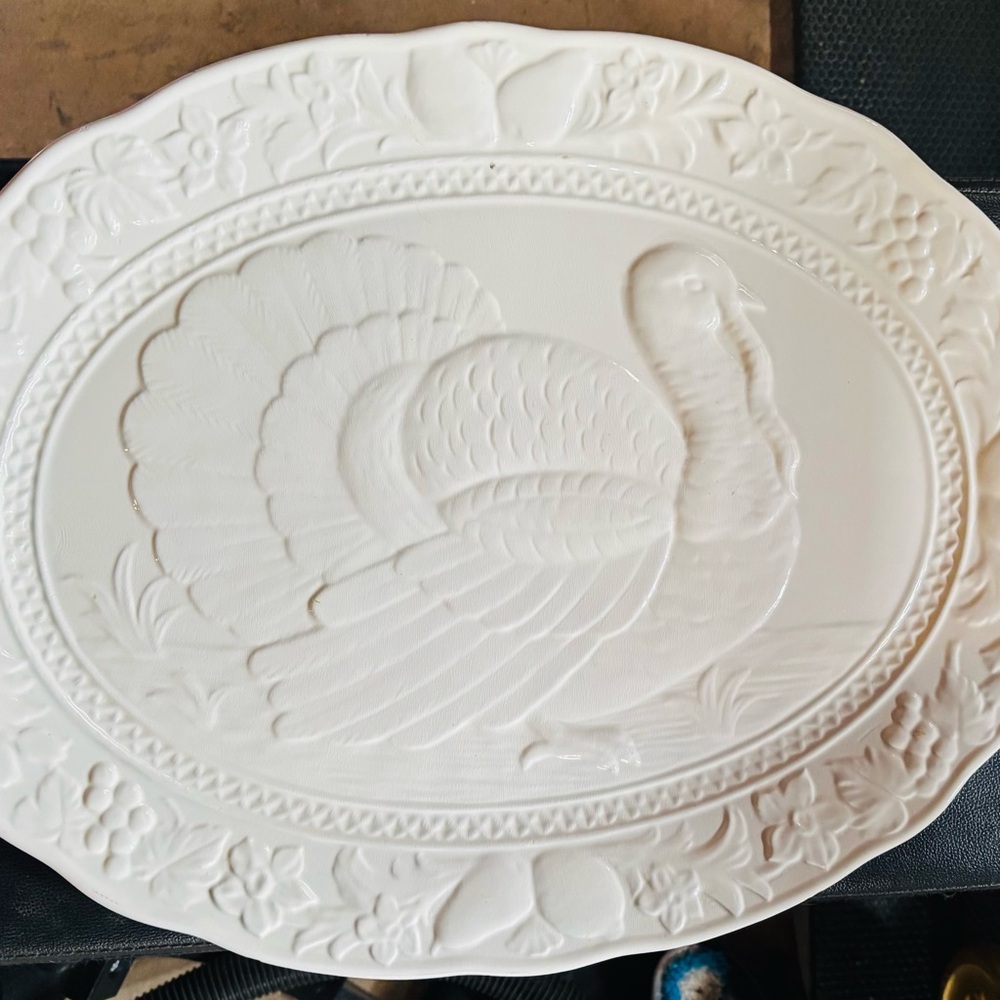 🦃 Large HeavyThanksgiving Turkey serving platter 🦃